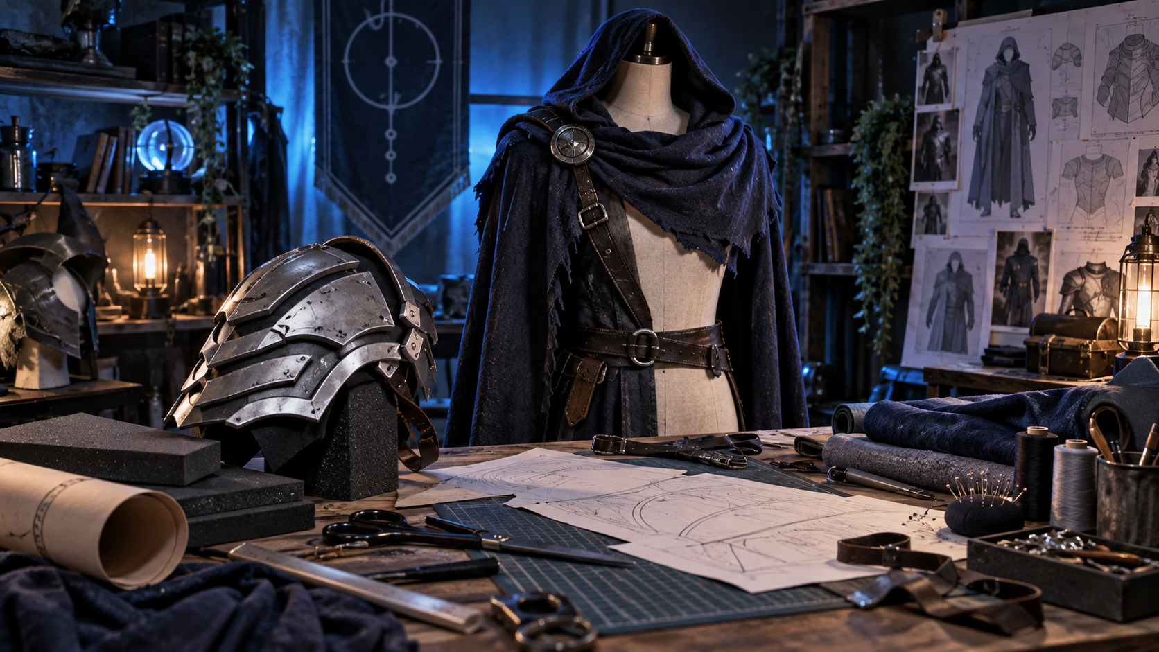 Cosplay project workshop scene
