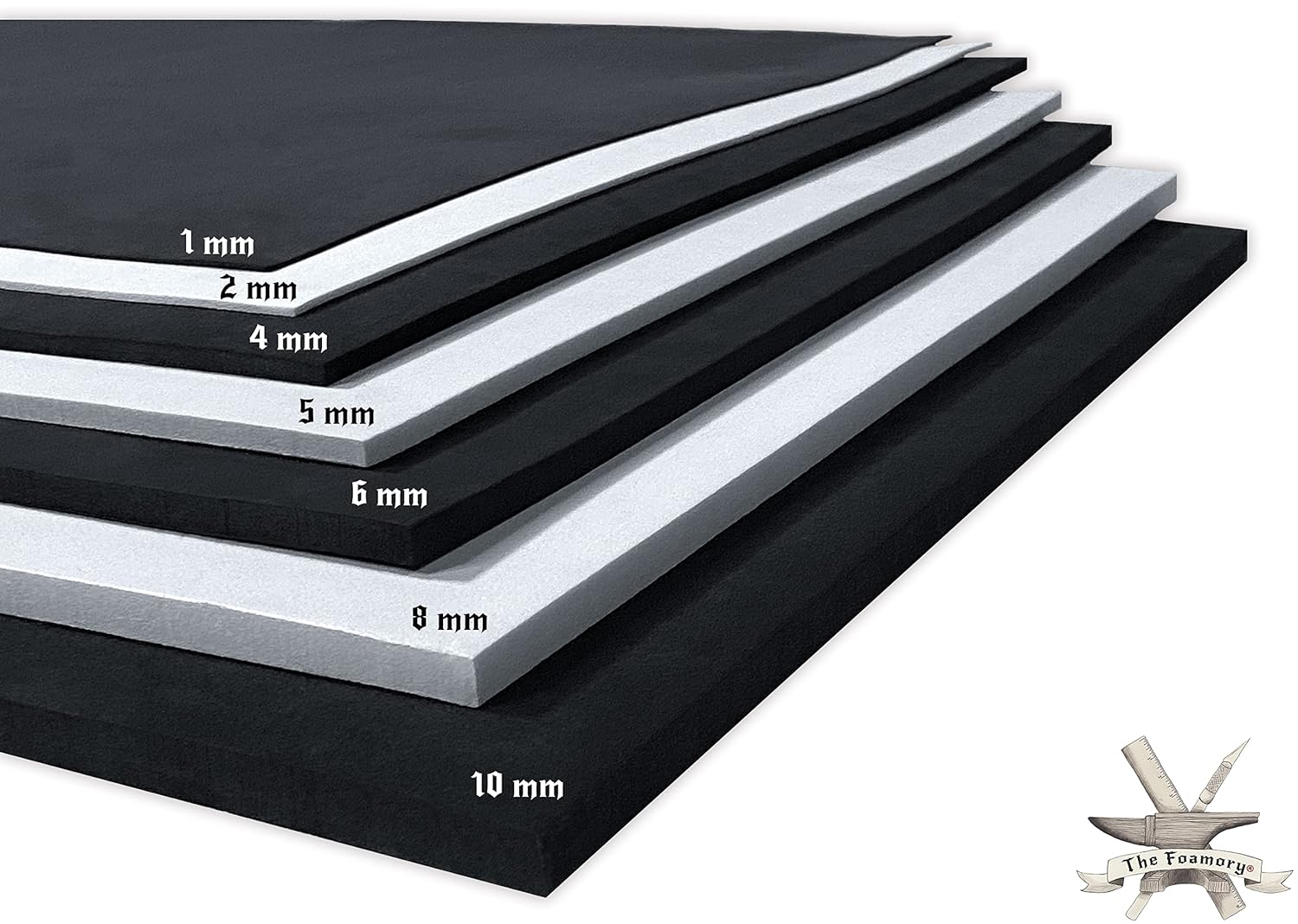 The Foamory Black EVA Foam Sheets